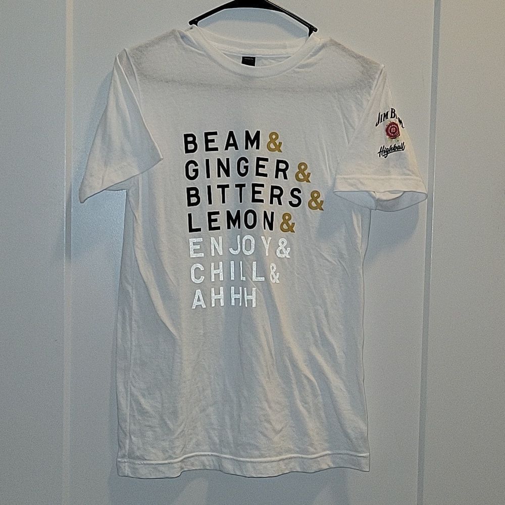 Jim Beam Highball  Tee Sz Small white